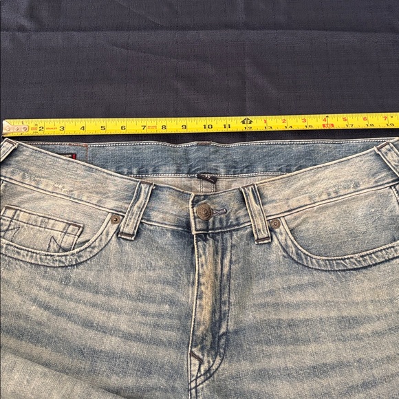 True Religion Faded Blue Denim Jeans distressed look - Picture 4 of 13